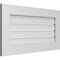 Ekena Millwork Vertical Surface Mount PVC Gable Vent: Functional, w/ 3-1/2"W x 1"P Standard Frame, 34"W x 18"H GVPVE34X1801SF - alternate 4